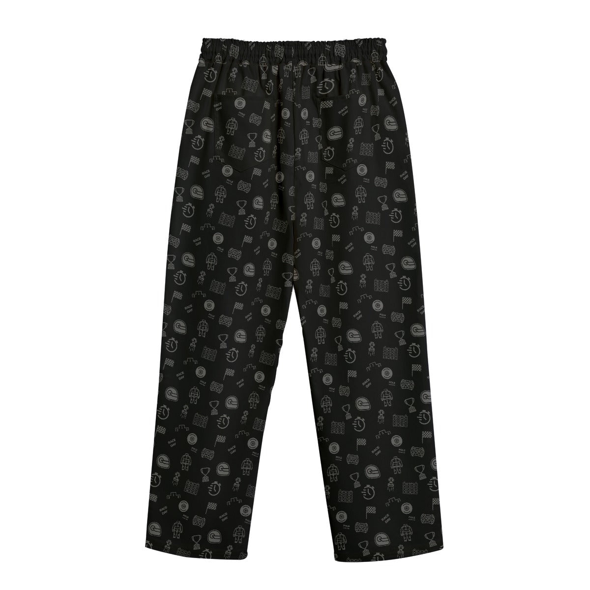 Black and Gray Track Side Pants