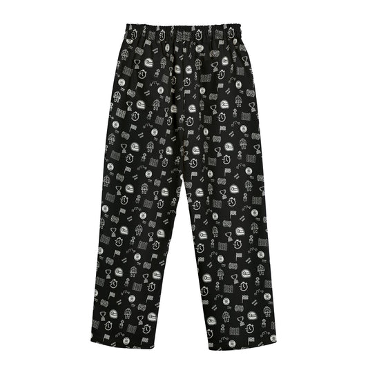 Black and White Track Side Pants