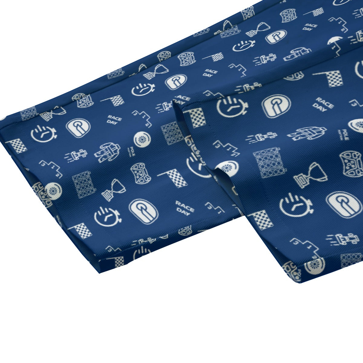 Blue and White Track Side Pants