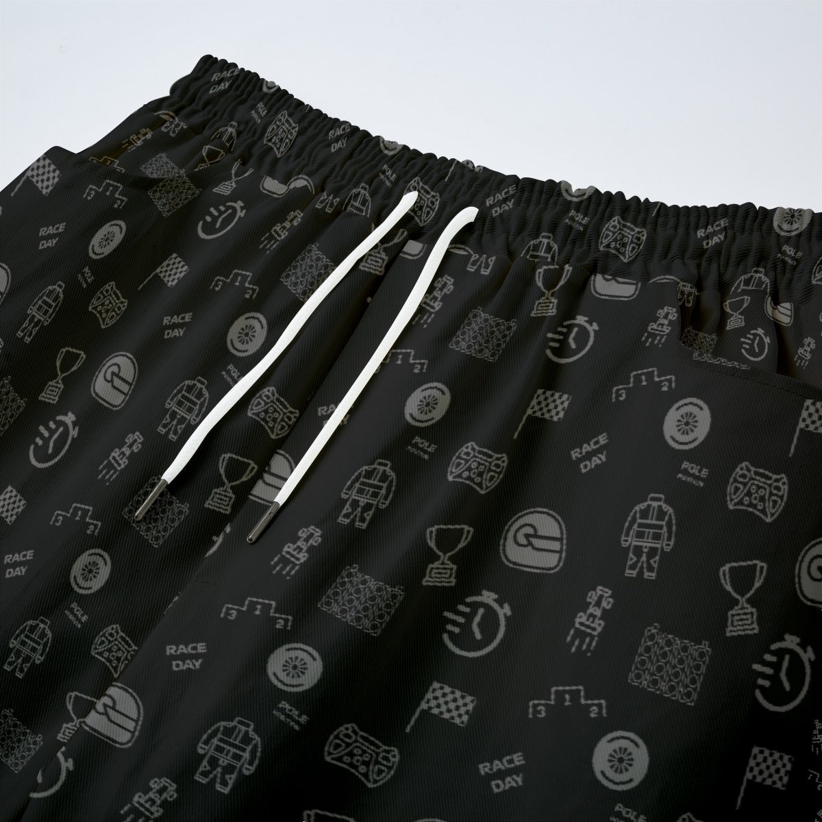 Black and Gray Track Side Pants