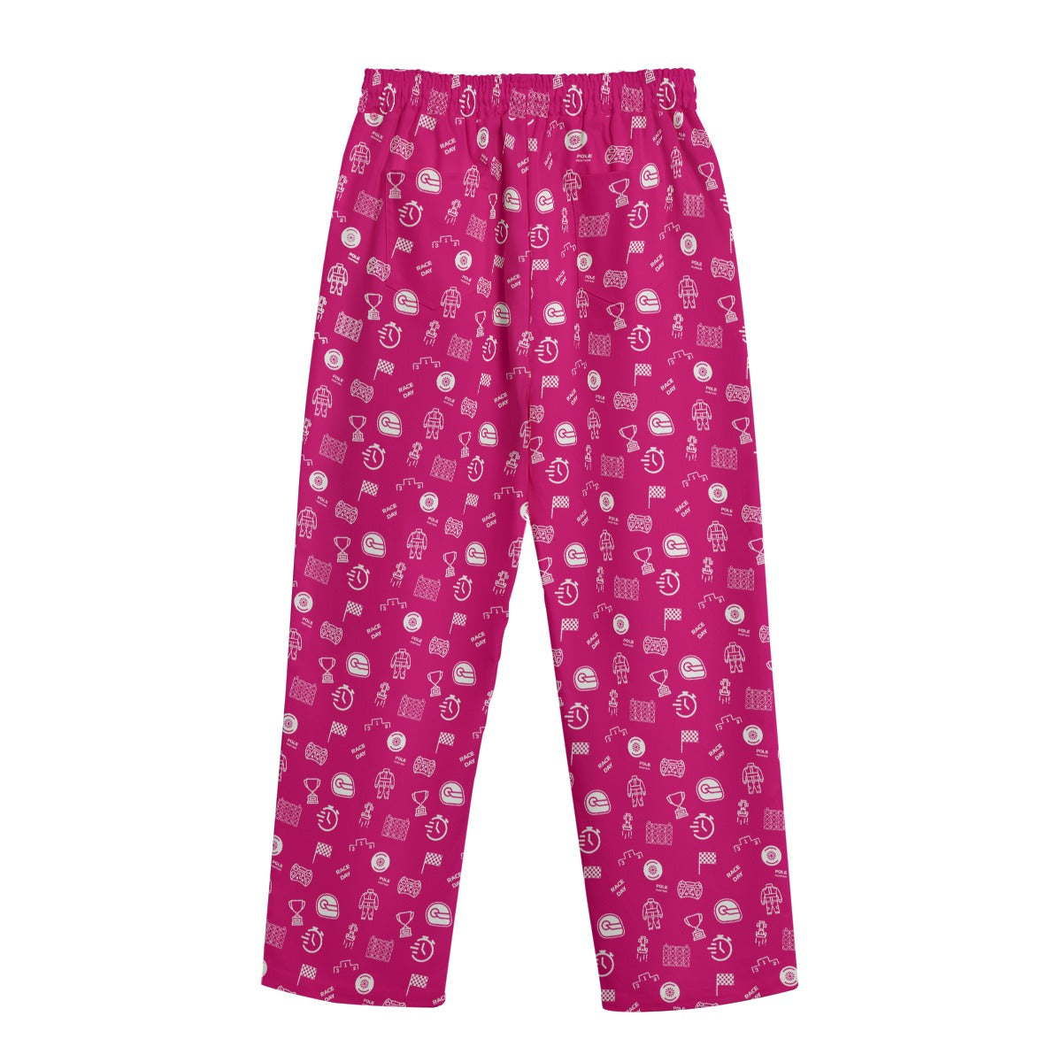 Pink and White Track Side Pants