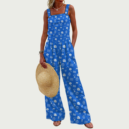 Powder Blue and White Raceday Jumpsuit