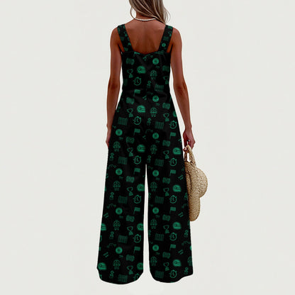 Black and Green Raceday Jumpsuit