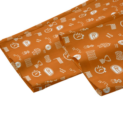 Papaya and White Track Side Pants