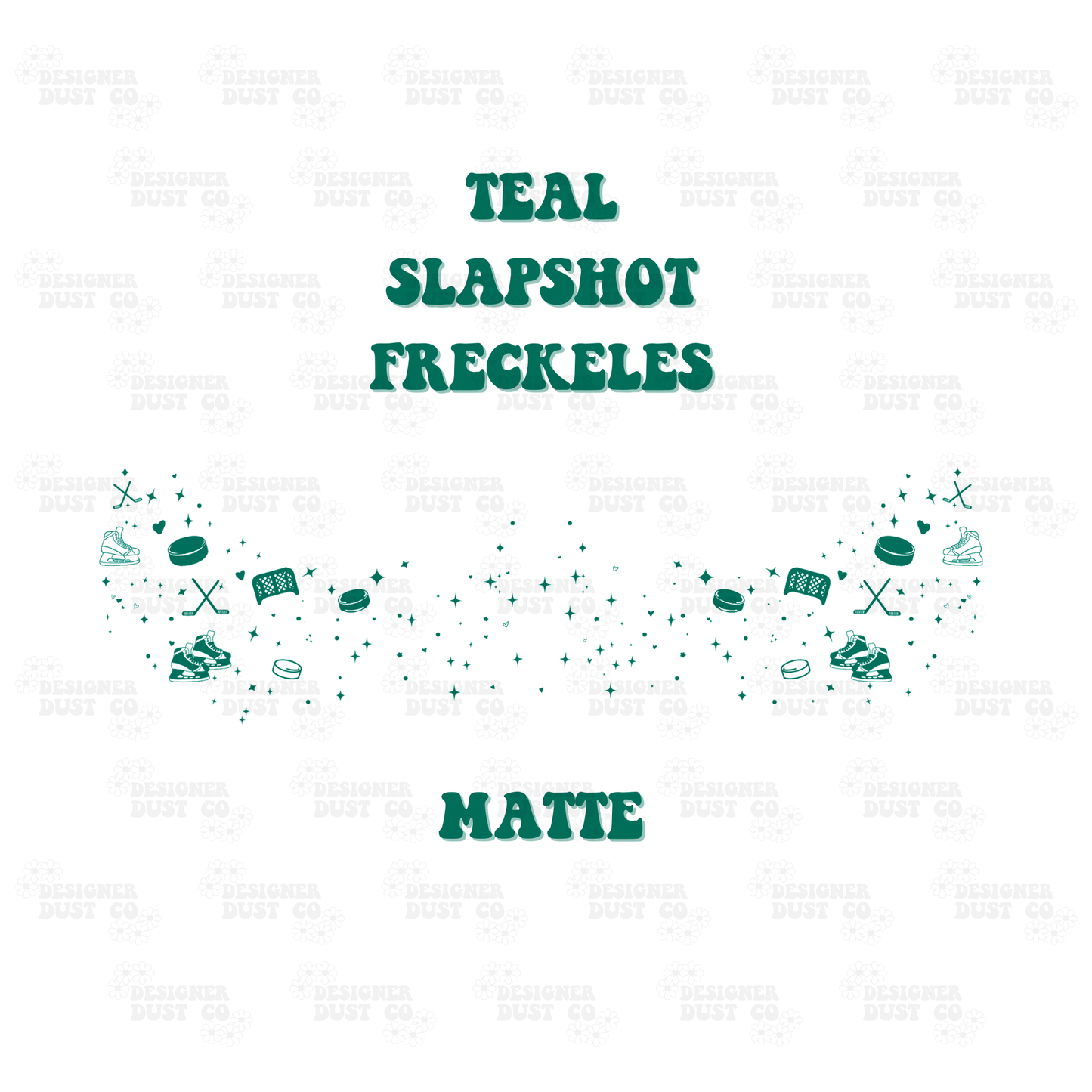 Teal Slapshot Freckles