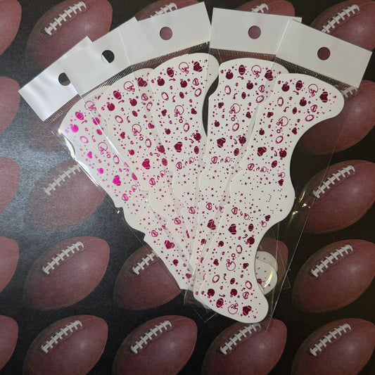 Metallic Pink Touchdown Freckles