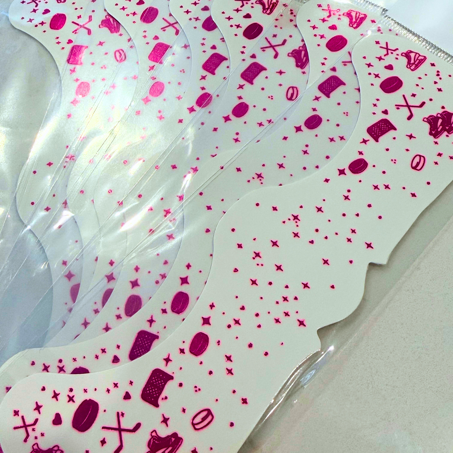 Metallic Pink Slapshot Freckles