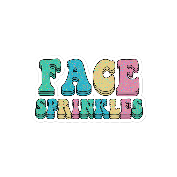 Face Sprinkles Sticker
